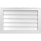 Ekena Millwork Vertical Surface Mount PVC Gable Vnt: Non-Functional, w/2"W x 1-1/2"H, Brickmould Frame, 28"W x 18"H GVPVE28X1802SN - alternate 1